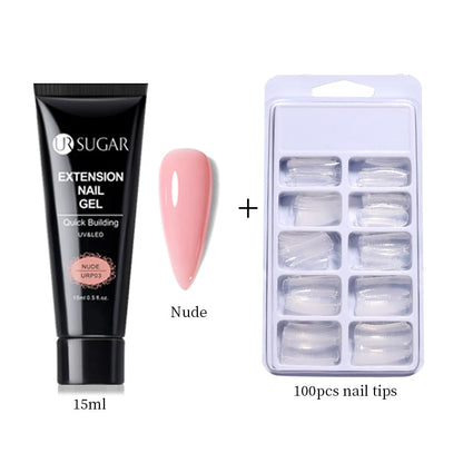 UR SUGAR 15ml Extension Gel Set Acrylic Quick Building Nail Manicure Set Gel