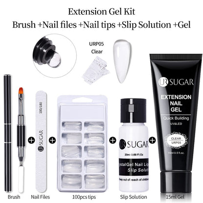 UR SUGAR 15ml Extension Gel Set Acrylic Quick Building Nail Manicure Set Gel