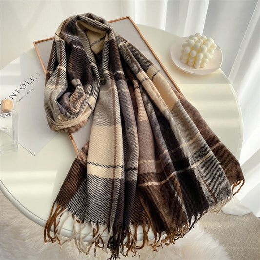 Lady Glams Thick Warm Winter Scarf - Stylish All Winter