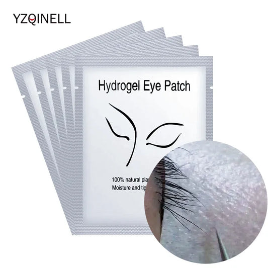 Lady Glams 100 Pairs Hydrogel Eye Pads - Ultimate Comfort for Building Perfect Eyelash Extensions