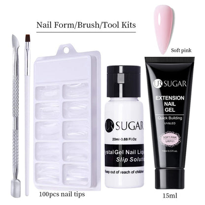 UR SUGAR 15ml Extension Gel Set Acrylic Quick Building Nail Manicure Set Gel