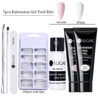 UR SUGAR 15ml Extension Gel Set Acrylic Quick Building Nail Manicure Set Gel