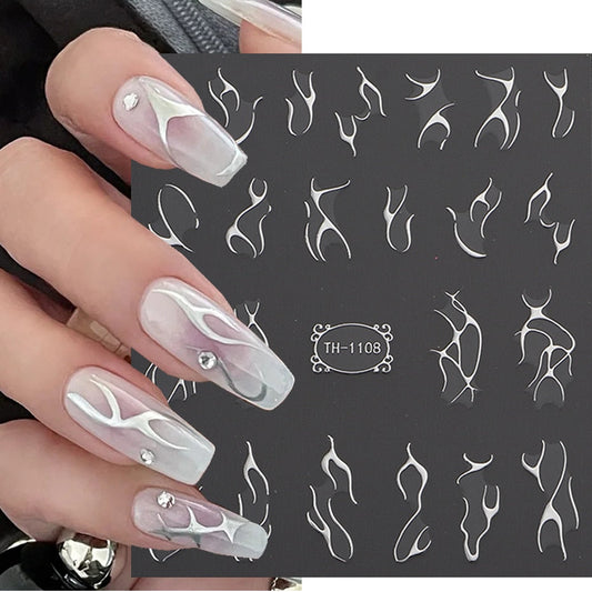 Lady Glams 3D Nail Stickers - Elevate Your Nail Art