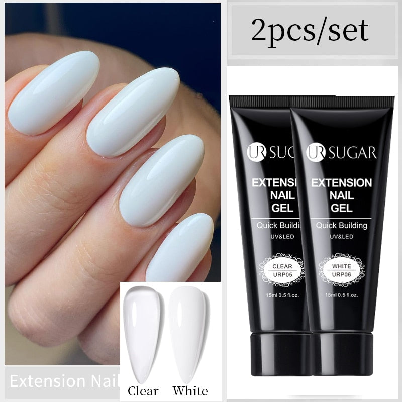 UR SUGAR 15ml Extension Gel Set Acrylic Quick Building Nail Manicure Set Gel