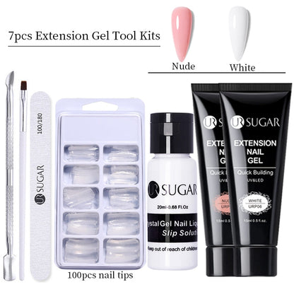 UR SUGAR 15ml Extension Gel Set Acrylic Quick Building Nail Manicure Set Gel