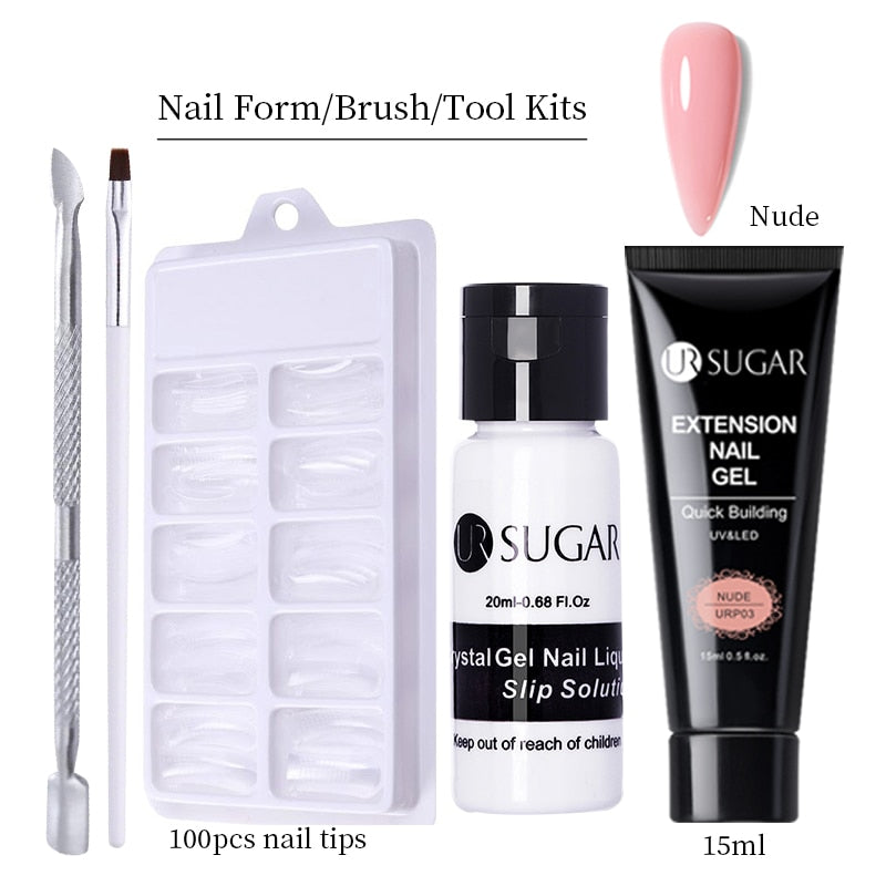 UR SUGAR 15ml Extension Gel Set Acrylic Quick Building Nail Manicure Set Gel